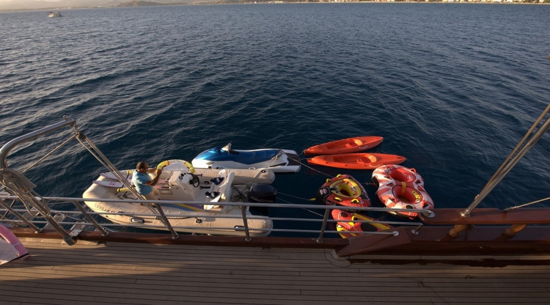 Charter the Berrak Su gulet in Turkey — sail the Turkish Riviera in luxury with 6 cabins, water toys, stunning coves, and premium service.