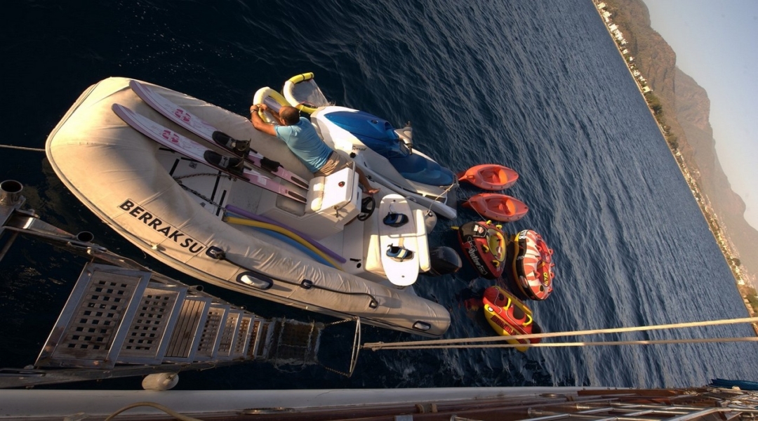 Charter the Berrak Su gulet in Turkey — sail the Turkish Riviera in luxury with 6 cabins, water toys, stunning coves, and premium service.