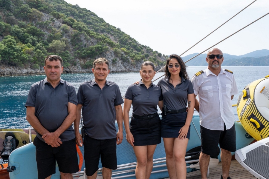 Charter the Berrak Su gulet in Turkey — sail the Turkish Riviera in luxury with 6 cabins, water toys, stunning coves, and premium service.