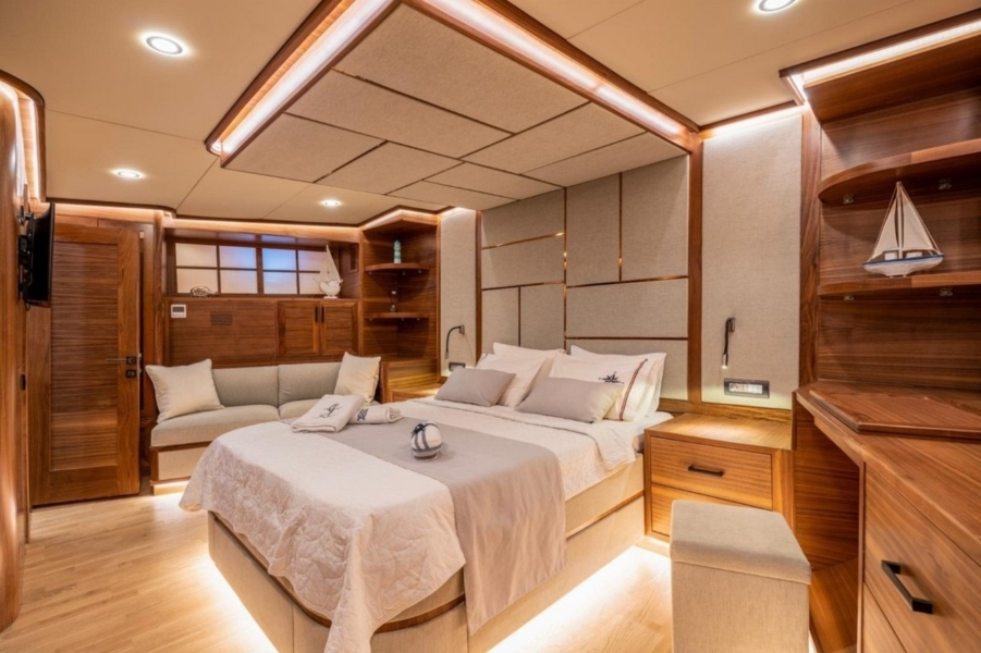 Gulet Junior Orcun for a blue cruise from Bodrum or Marmaris. A classic Turkish gulet offering comfort, privacy, and scenic Mediterranean routes.