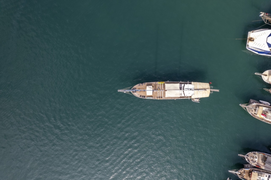 Charter Prenses Selin, a 37m luxury gulet in Turkey with 8 cabins for up to 18 guests. Perfect for private Blue Cruise holidays from Fethiye