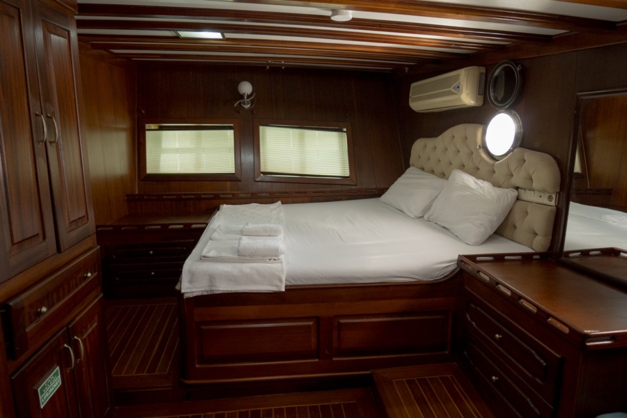 Charter Prenses Selin, a 37m luxury gulet in Turkey with 8 cabins for up to 18 guests. Perfect for private Blue Cruise holidays from Fethiye