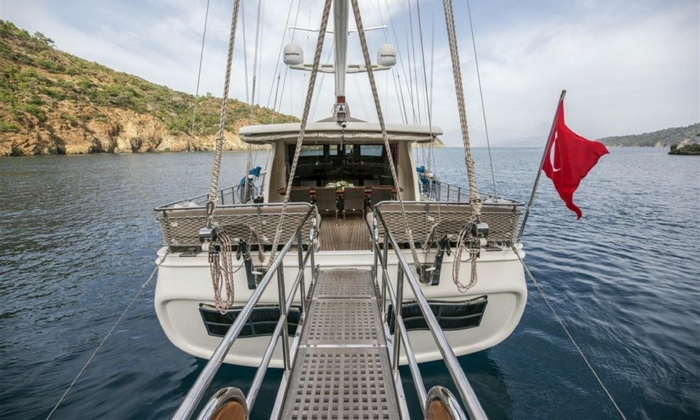 Gulet Kayhan 3 offers a luxury blue cruise experience in Turkey with elegant cabins, professional crew, and tailor-made routes from Bodrum, Marmaris, or Fethiye.