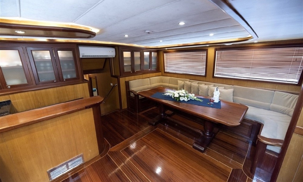 Gulet Kayhan 3 offers a luxury blue cruise experience in Turkey with elegant cabins, professional crew, and tailor-made routes from Bodrum, Marmaris, or Fethiye.