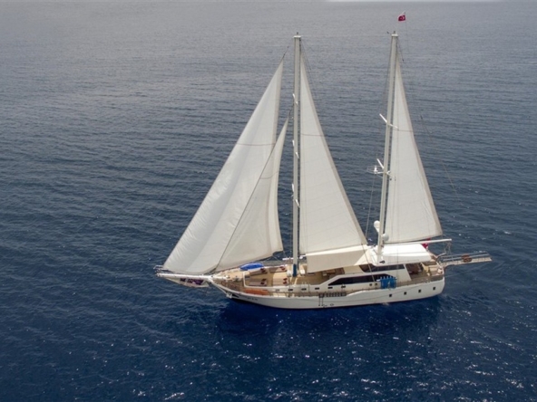 Gulet Kayhan 3 offers a luxury blue cruise experience in Turkey with elegant cabins, professional crew, and tailor-made routes from Bodrum, Marmaris, or Fethiye.