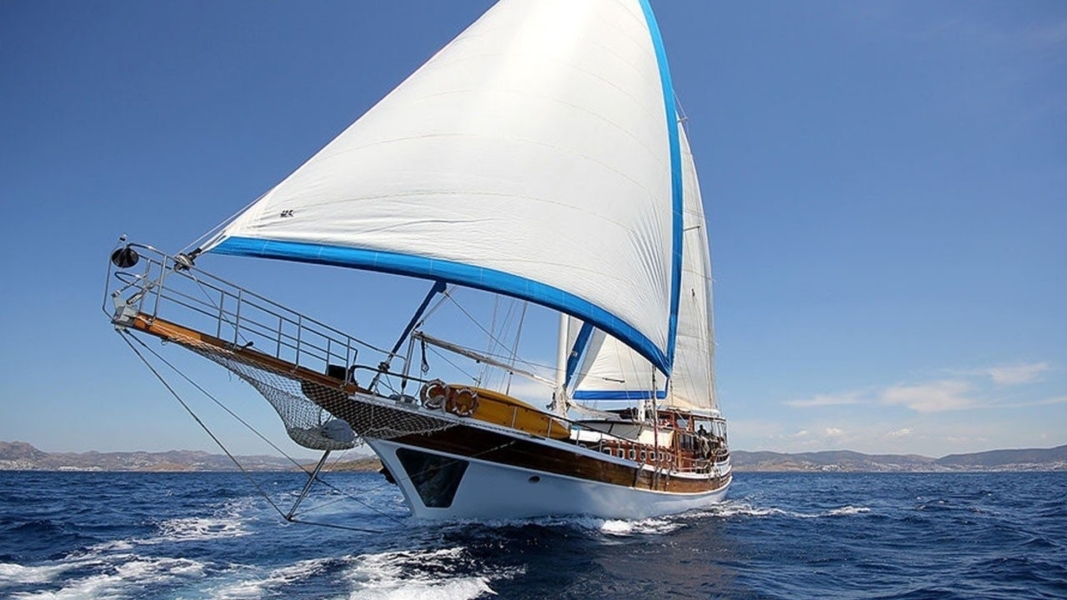 Charter the 28-metre luxury gulet Sultan A in Bodrum, Turkey. 8 cabins accommodate 16 guests with a professional crew for an unforgettable Blue Cruise along the Aegean coast.