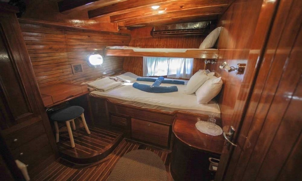 Charter the 28-metre luxury gulet Sultan A in Bodrum, Turkey. 8 cabins accommodate 16 guests with a professional crew for an unforgettable Blue Cruise along the Aegean coast.