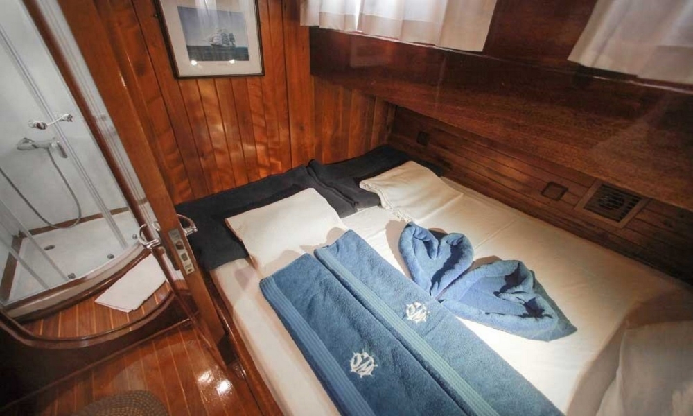 Charter the 28-metre luxury gulet Sultan A in Bodrum, Turkey. 8 cabins accommodate 16 guests with a professional crew for an unforgettable Blue Cruise along the Aegean coast.