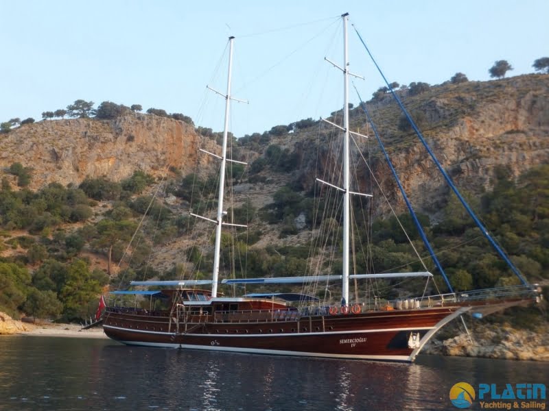 semercioglu gulet yacht 40 meters 10 cabins 20 passanger gulet Fethiye Marmaris bodrum Turkey