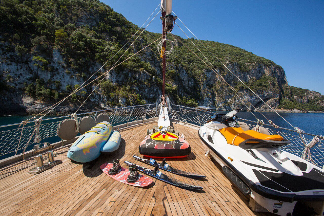 Adventure Activities on a Gulet Charter Diving Fishing  water sports