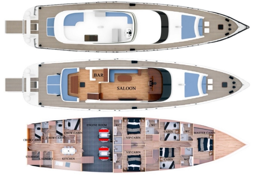 Angelo 3 Luxury Gulet Charter | Exclusive Blue Cruise