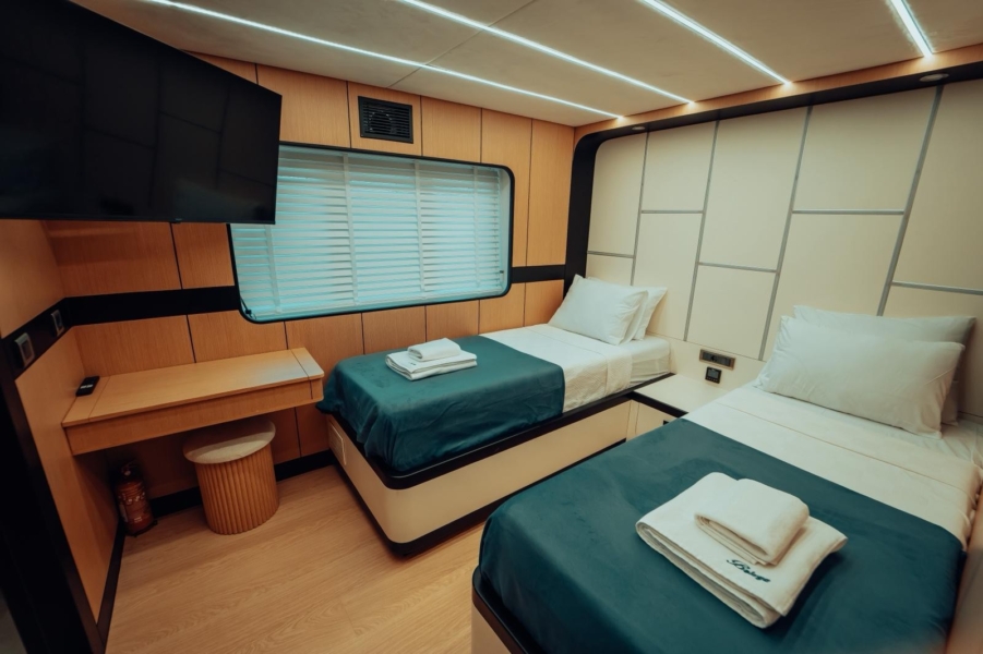 Experience an unforgettable blue cruise on BELUGA, a modern 2025 luxury motor yacht. 5 cabins, 10 guests, water sports, and tailor-made itineraries in Turkey & the Greek Islands.