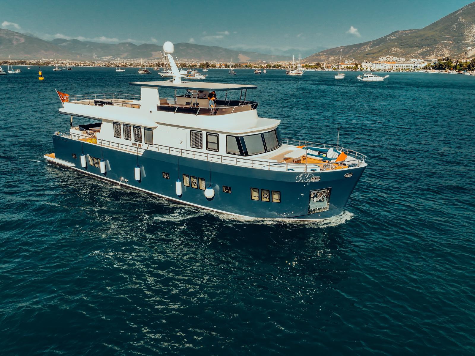 Experience an unforgettable blue cruise on BELUGA, a modern 2025 luxury motor yacht. 5 cabins, 10 guests, water sports, and tailor-made itineraries in Turkey & the Greek Islands.