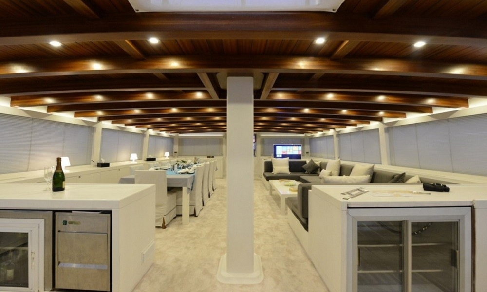 Charter White Soul from Marmaris for a private weekly luxury gulet cruise. Enjoy water sports, sun, and a personalized blue voyage experience.