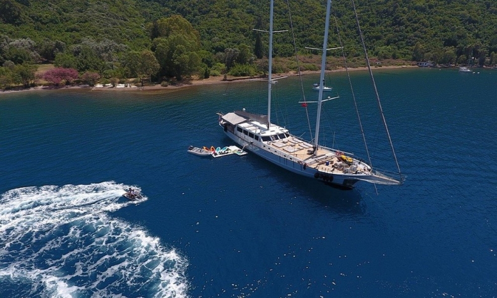 Charter White Soul from Marmaris for a private weekly luxury gulet cruise. Enjoy water sports, sun, and a personalized blue voyage experience.