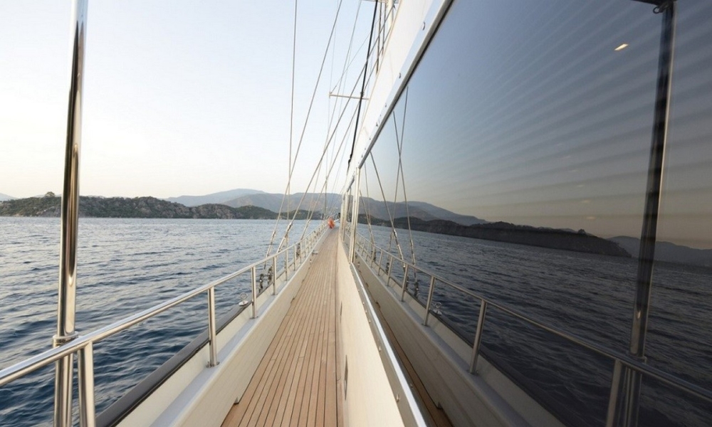 Charter White Soul from Marmaris for a private weekly luxury gulet cruise. Enjoy water sports, sun, and a personalized blue voyage experience.