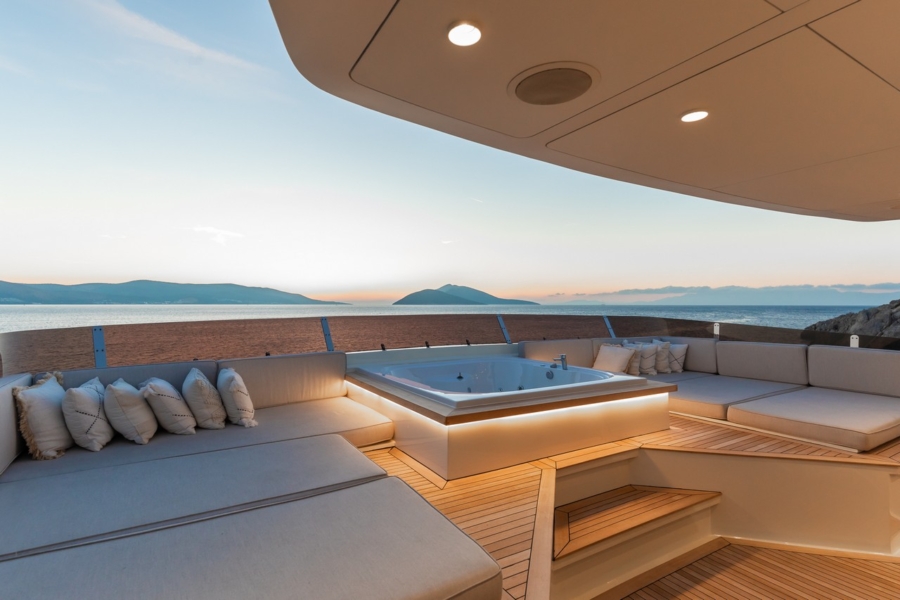 Illusion II motor yacht in Turkey. 6 cabins, 12 guests, ultra luxury yacht experience.
