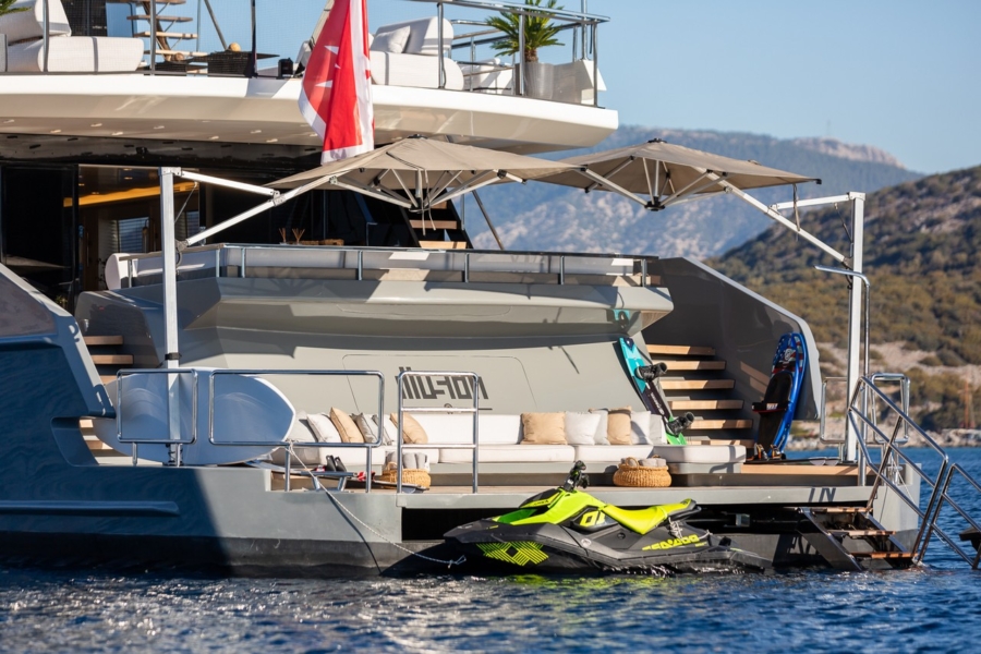 Illusion II motor yacht in Turkey. 6 cabins, 12 guests, ultra luxury yacht experience.