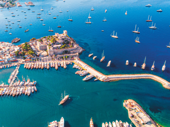Compare Gocek and Bodrum for a private Blue Cruise in Turkey, including bays, sailing times, families, nightlife, routes, costs and airport access.